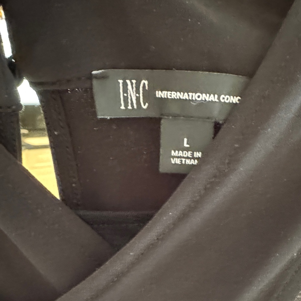 INC International Concepts Elegant Black Blouse